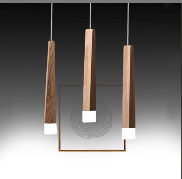 360Home Dezent minimalisierte LED-Pendelleuchte Holz design für das Esszimmer